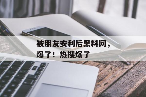 被朋友安利后黑料网，爆了！热搜爆了